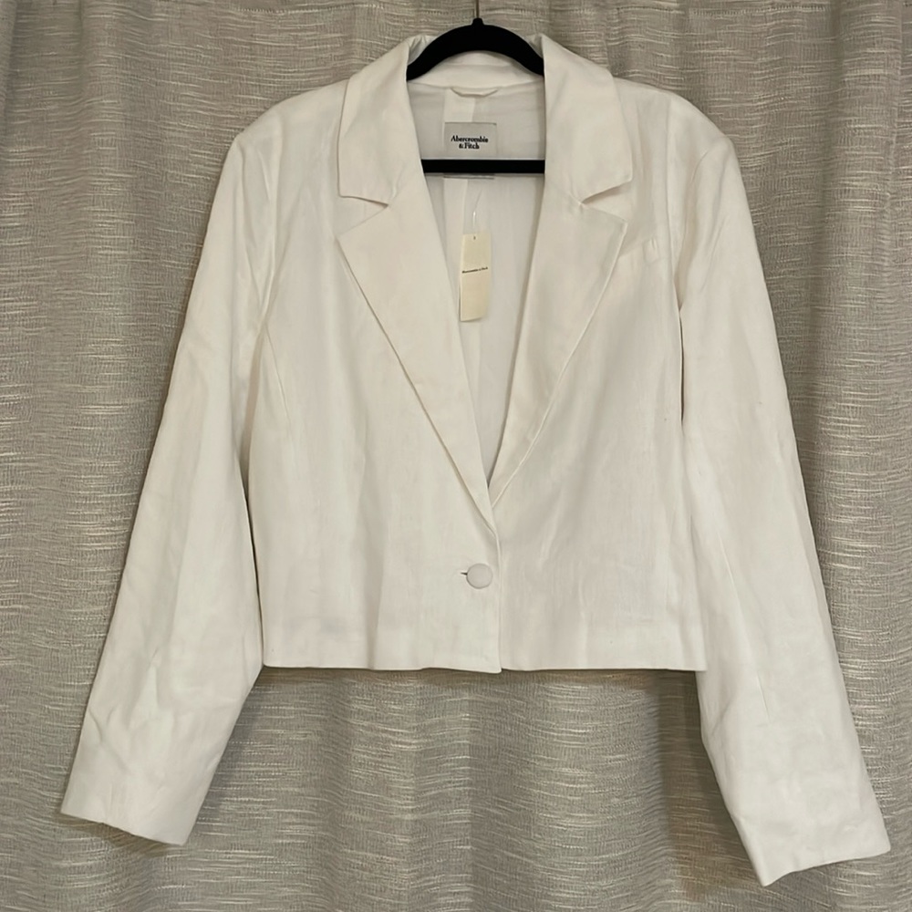 Abercrombie & Fitch - blazer - white linen